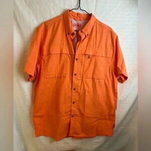 Mens Coleman Shirt  Size L Short Sleeve Button Up Fishing Outdoor Camping Hiking